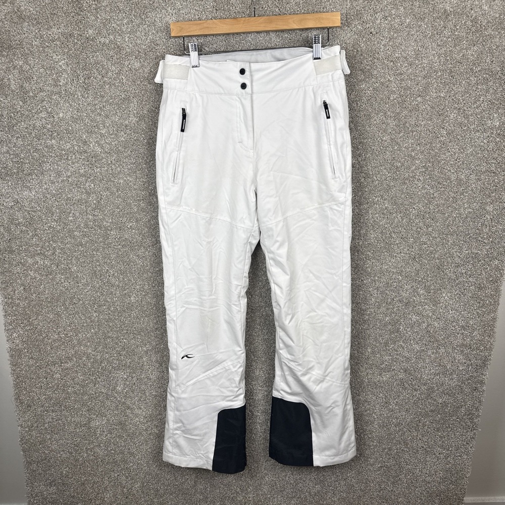 Kjus Ski Pants Girls‎ 16 / 176 White Carpa Insulated Snowboarding Adjustable